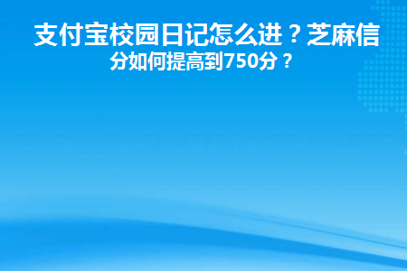 支付宝校园日记怎么进不去