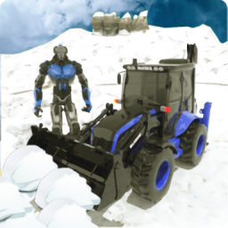 雪地挖掘机模拟游戏