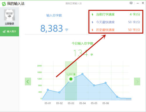 搜狗五笔怎么计算