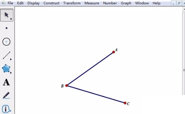 几何画板如何标记角度