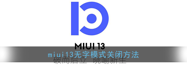 miui13无字模式关闭方法(小米文字识别怎么关闭)