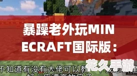 暴躁老外玩MINECRAFT国际版(老外玩我的世界主机爆炸视频)